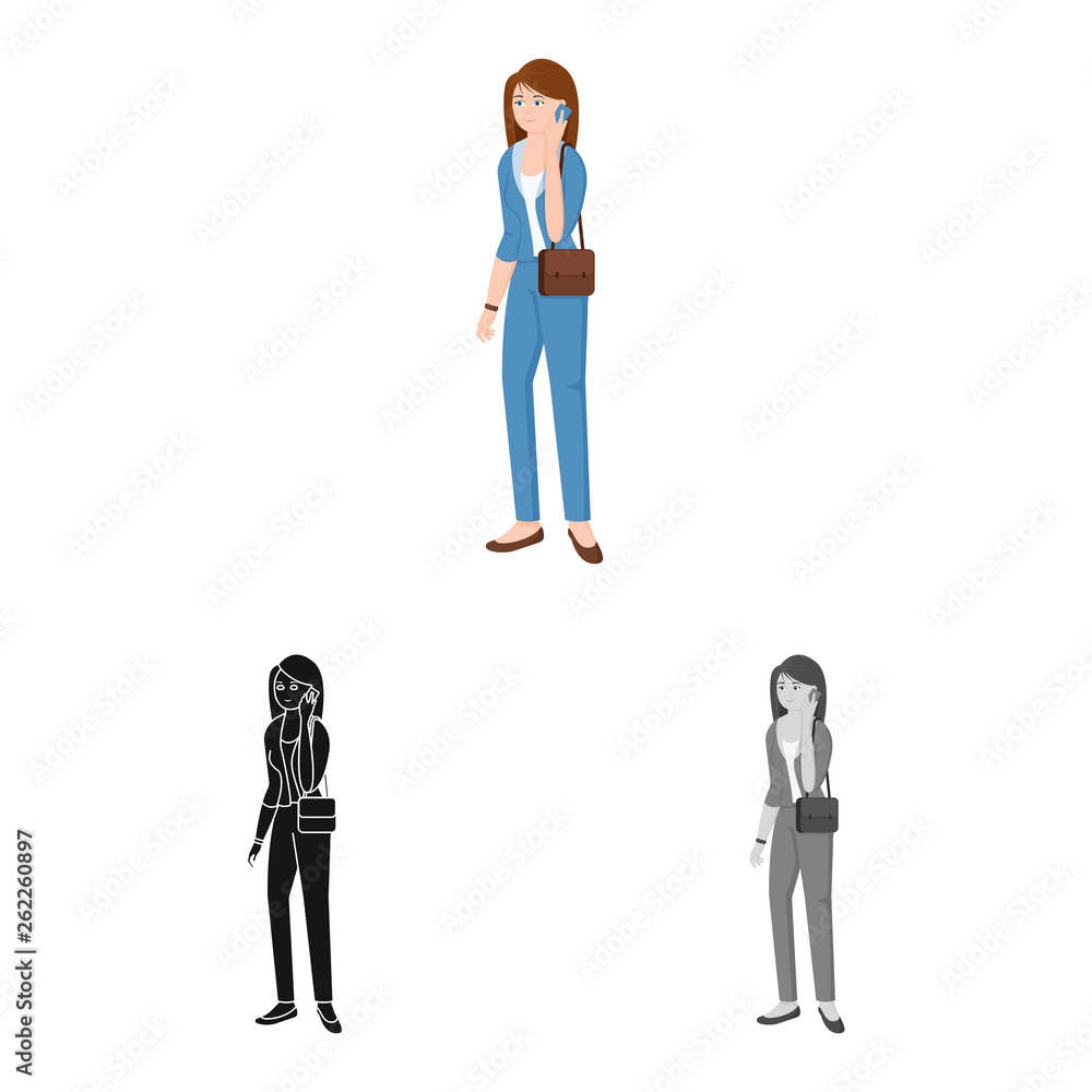 Isolated object of woman and business symbol. Set of woman and businessperson stock symbol for web. Isolated object of woman and business symbol. Set of woman and businessperson stock symbol for web.