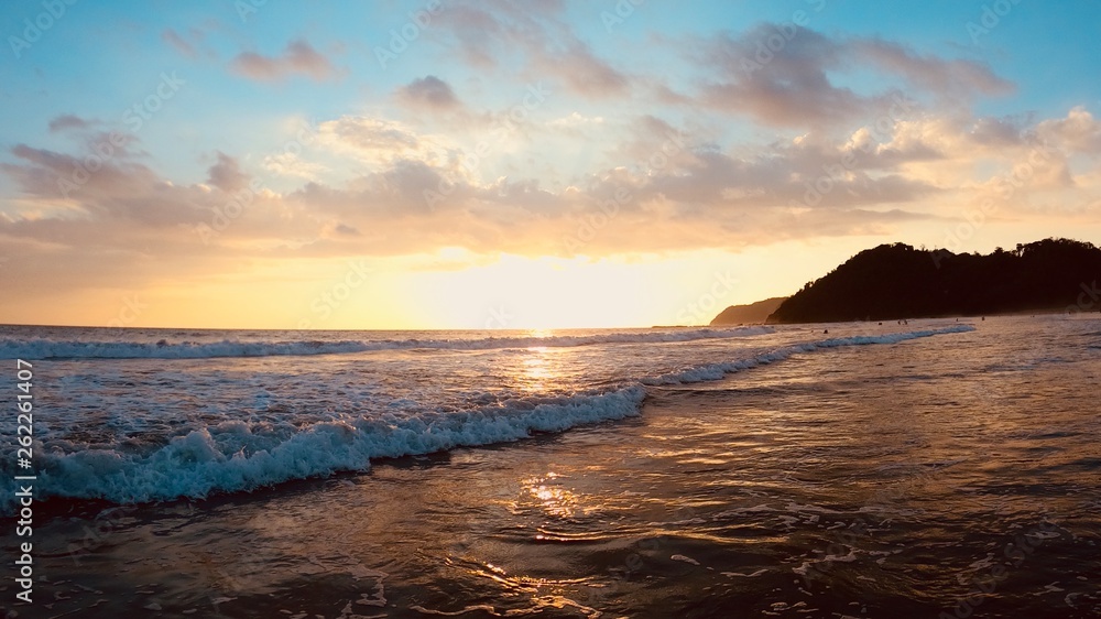 Beautiful Beach Sunset in Costa Rica