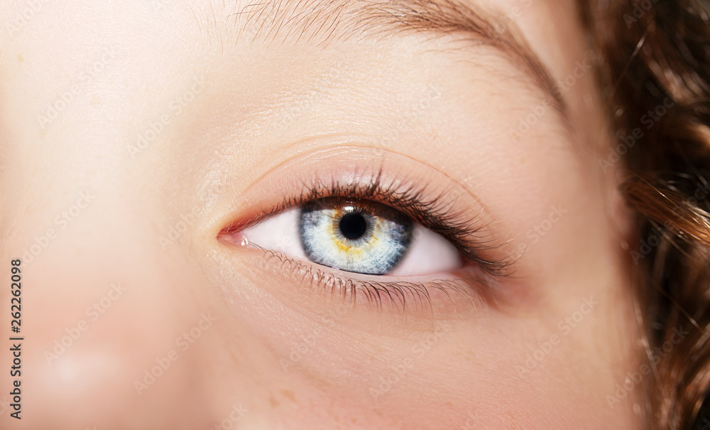 Fototapeta premium A beautiful insightful look eye. Close up shot