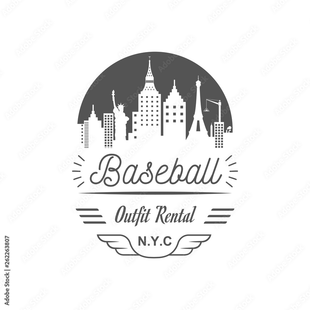 Baseball Outfit Rental Logotype.