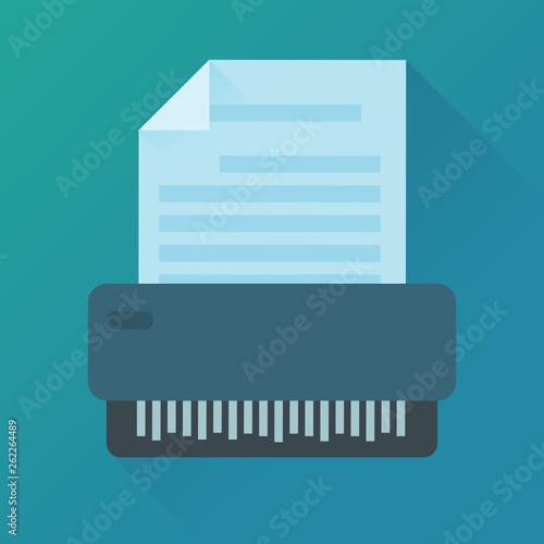 Détruire un document (flat design)