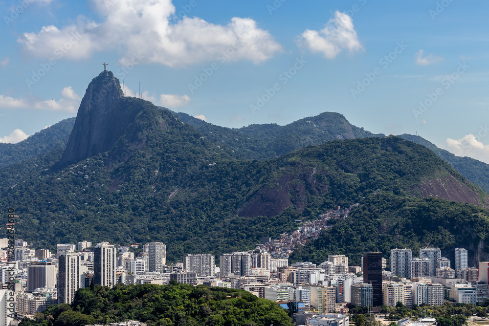 aerial view of the south zone of rio de janeiro