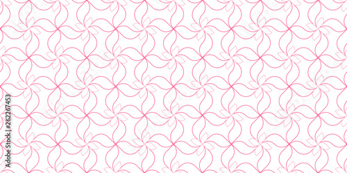 Abstract geometric line pattern seamless pink tone lines on white background. Summer vector design.