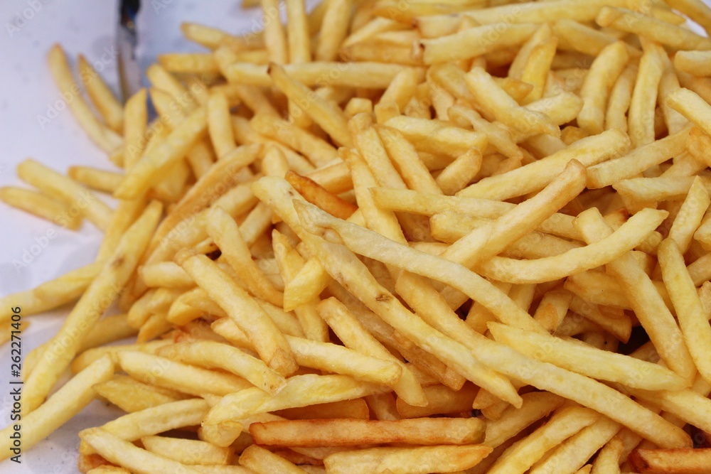 French fries is delicious at street food French fries is delicious at street food