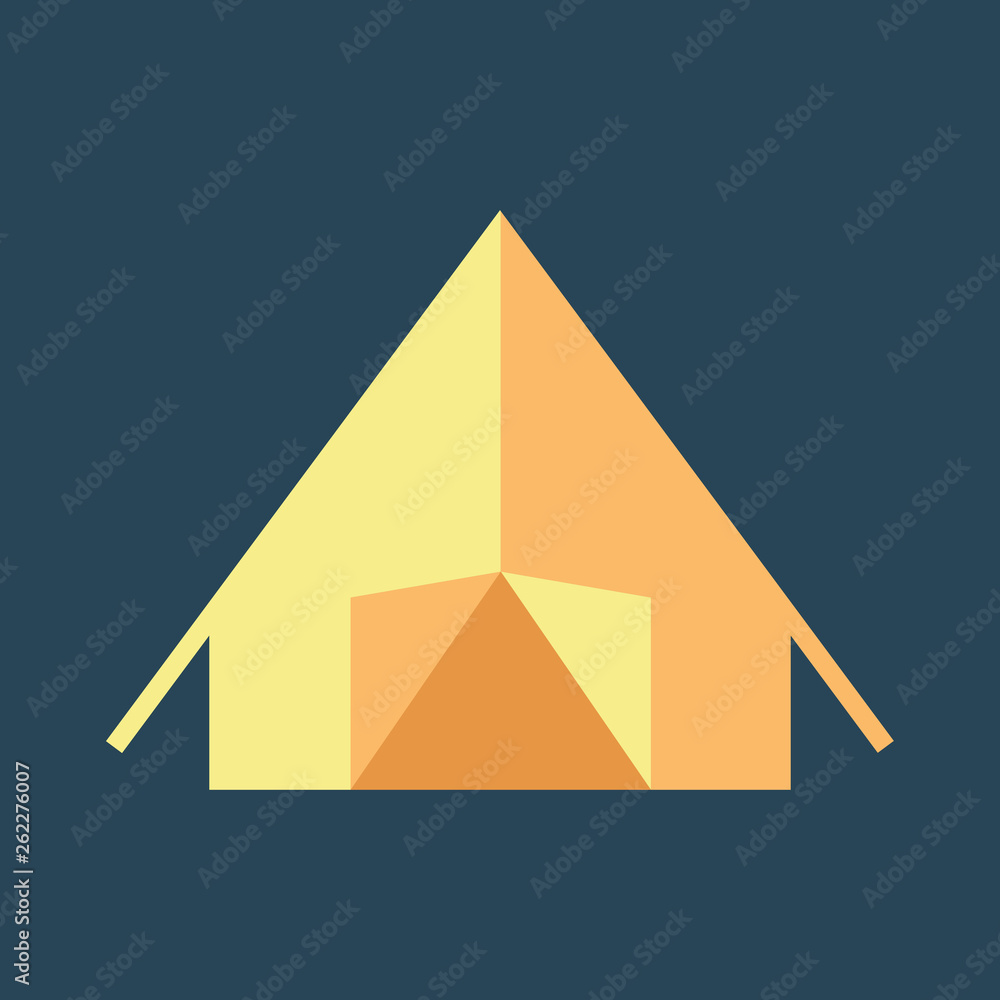 Silhouette icon tent Silhouette icon tent