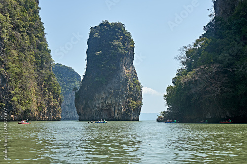 Beautiful Sea and Rocks Landscape in Thailand