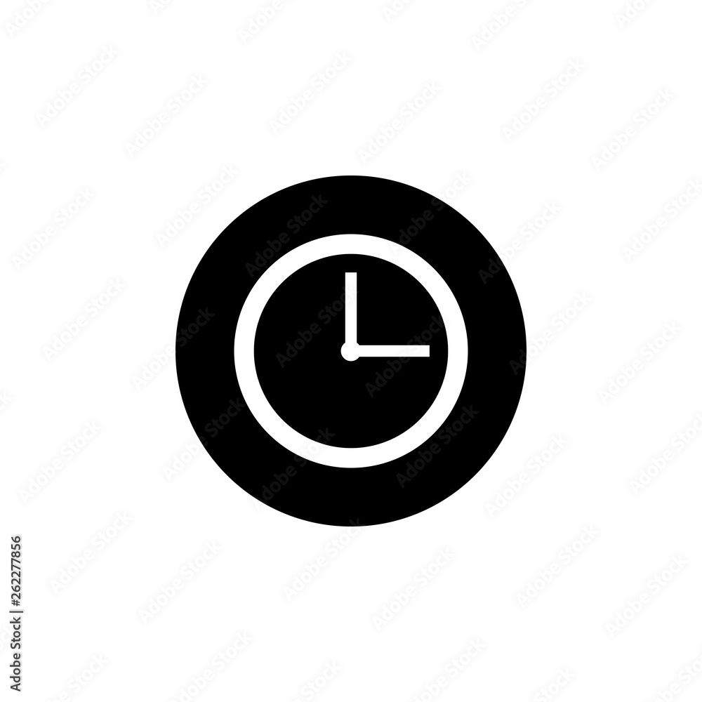 Time icon vector. Clock icon vector Time icon vector. Clock icon vector