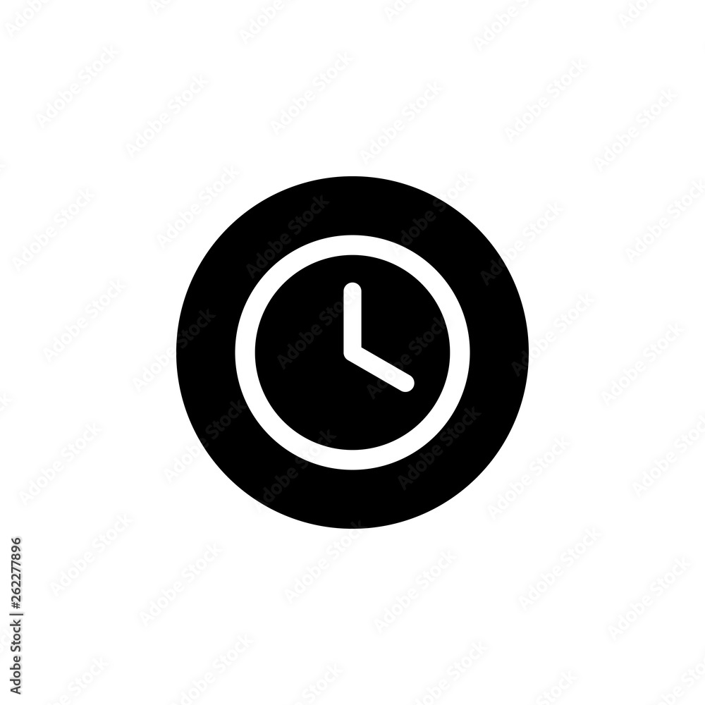 Time icon vector. Clock icon vector Time icon vector. Clock icon vector