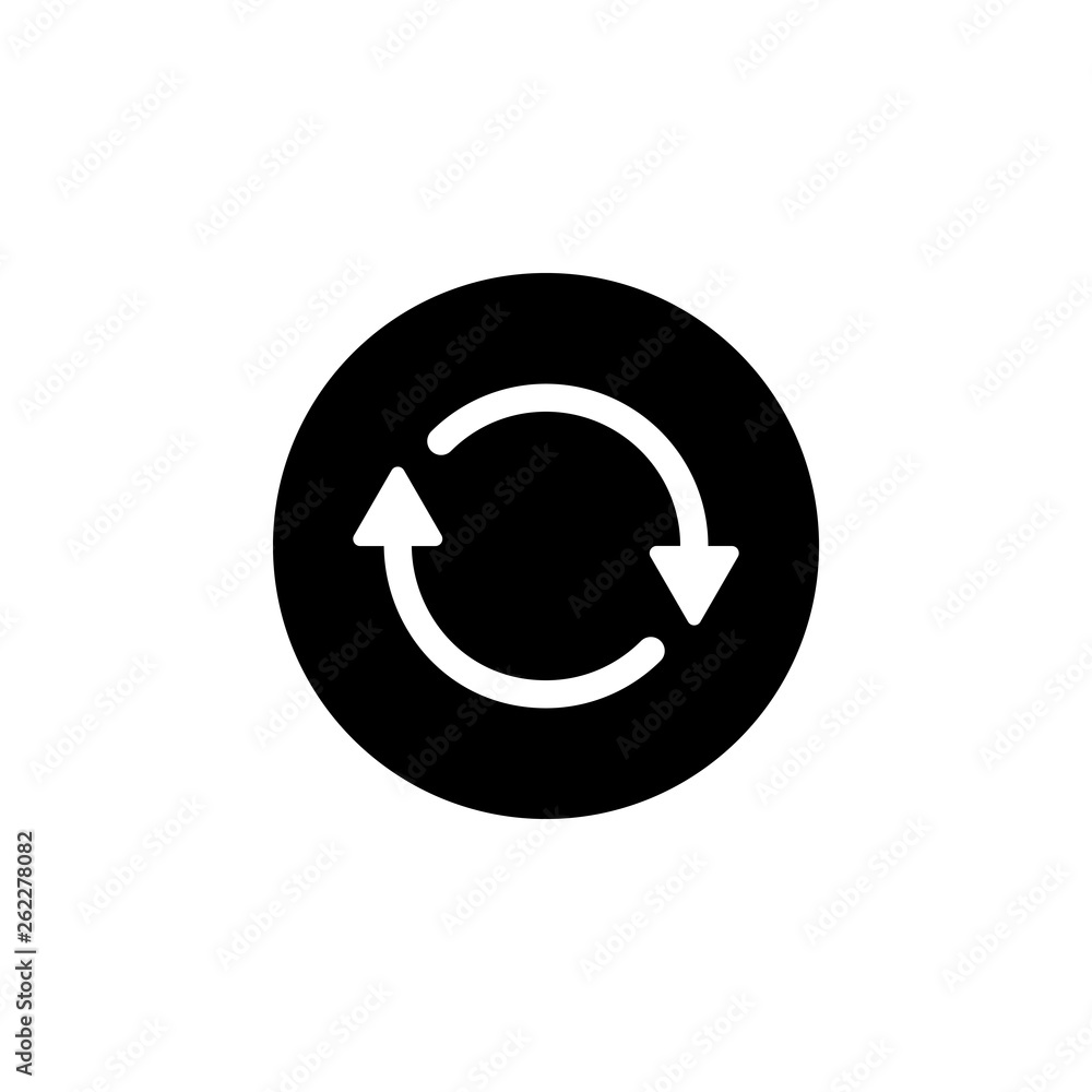 Update icon vector. Reload symbol. refresh icon