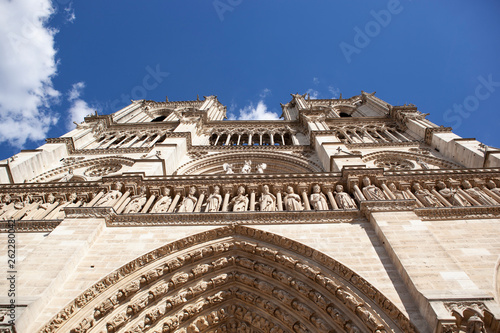 Notre Dame von unten fotografiert