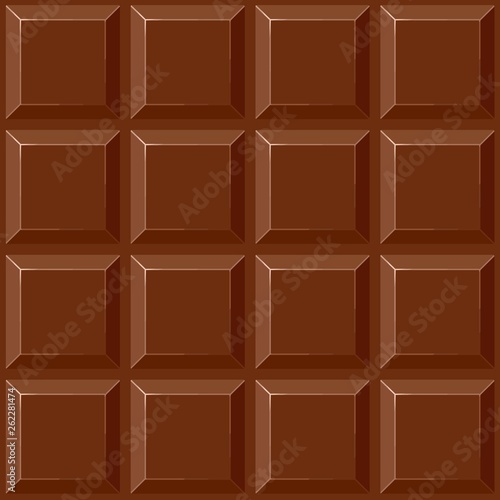 Chocolate Squares Vector Seamless Repeat Pattern