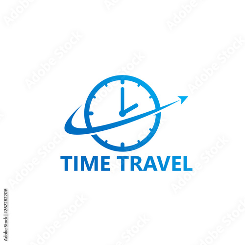 Time Travel Logo Template Design Vector, Emblem, Design Concept, Creative Symbol, Icon