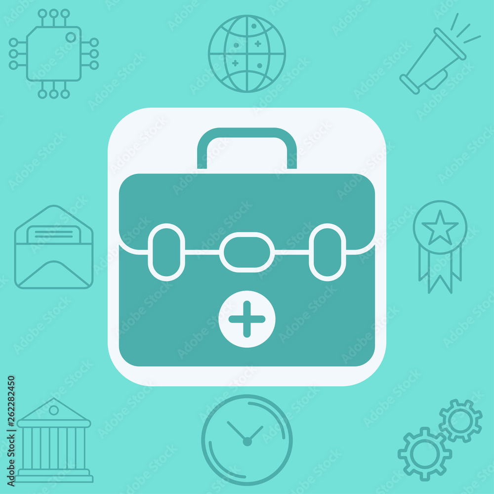 First aid kit vector icon sign symbol First aid kit vector icon sign symbol