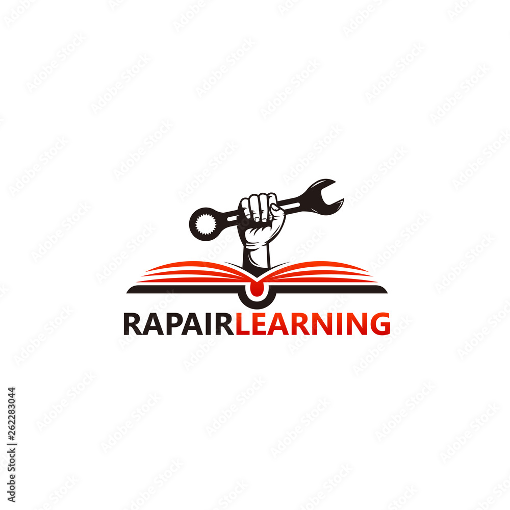 Repair Learning Logo Template Design Vector, Emblem, Design Concept, Creative Symbol, Icon Repair Learning Logo Template Design Vector, Emblem, Design Concept, Creative Symbol, Icon