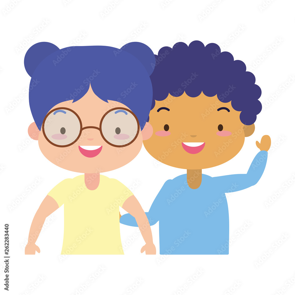 happy kids character