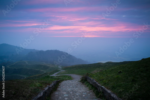 Malvern Hills at sunrise
