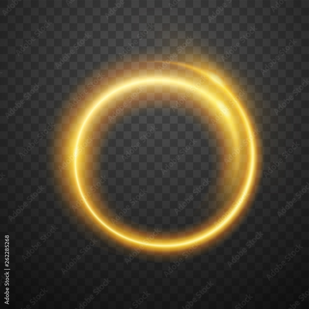 Glowing circle on dark transparent background Glowing circle on dark transparent background