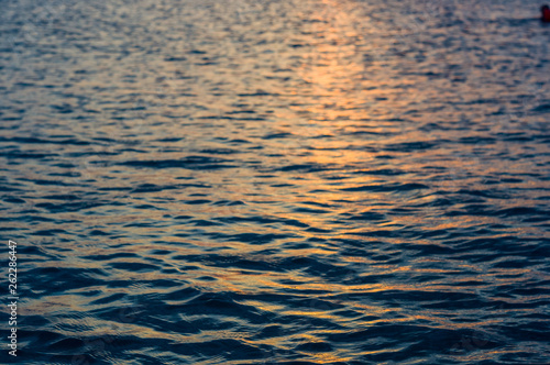 Amazing sea sunset  the sun  waves  clouds