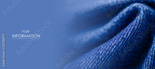 Blue jeans fabric cloth material texture textile macro pattern blur background photo