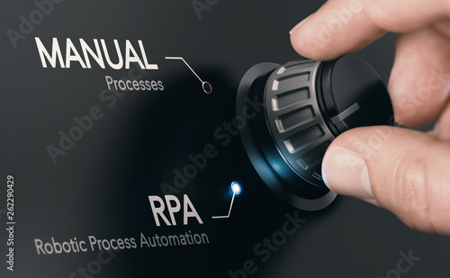 RPA, Robotic Process Automation. photo