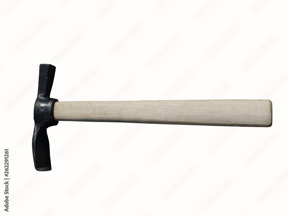 photo of one hammer isolated on white background photo of one hammer isolated on white background