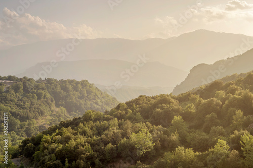 The majestic mountains on a sunny day (region Tzoumerka, Epirus, Greece) © TETYANA