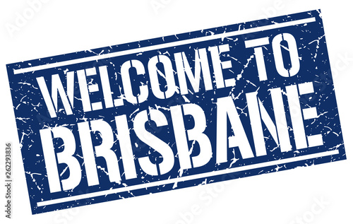 welcome to Brisbane stamp