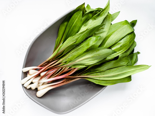 Wild Spring Ramps in Bowl