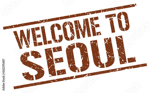 welcome to Seoul stamp