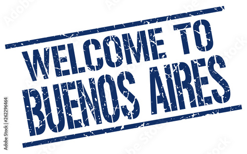 welcome to Buenos Aires stamp