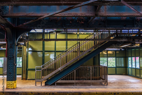 Photography New York City Subway in Coney Island Beach, New York City, USA