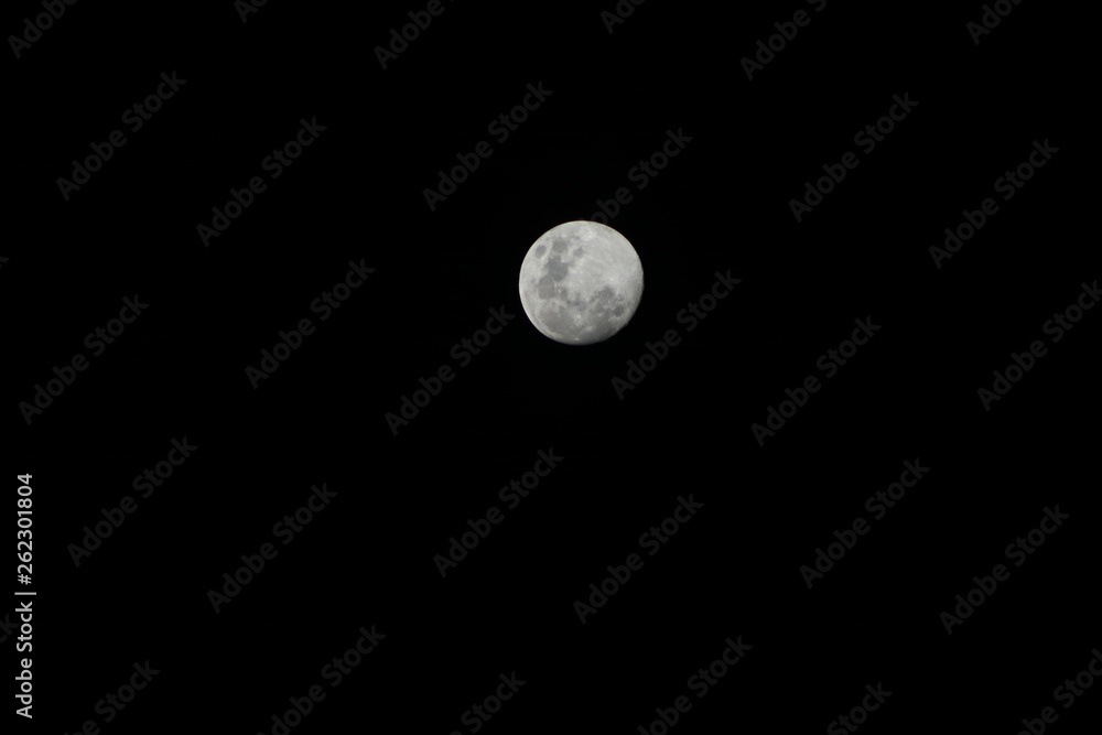 The moon seen from a night in Bolivia. The moon seen from a night in Bolivia.