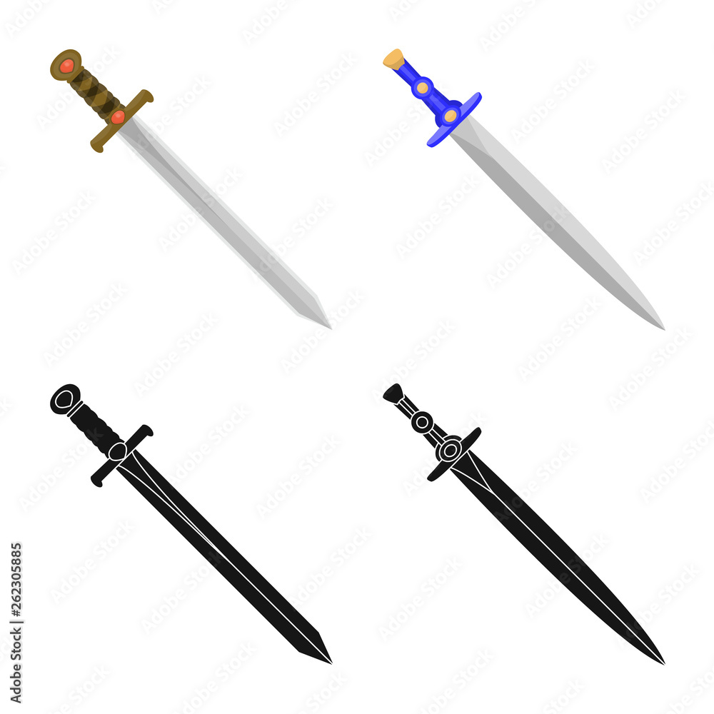 Isolated object of game and armor sign. Collection of game and blade stock vector illustration. Isolated object of game and armor sign. Collection of game and blade stock vector illustration.