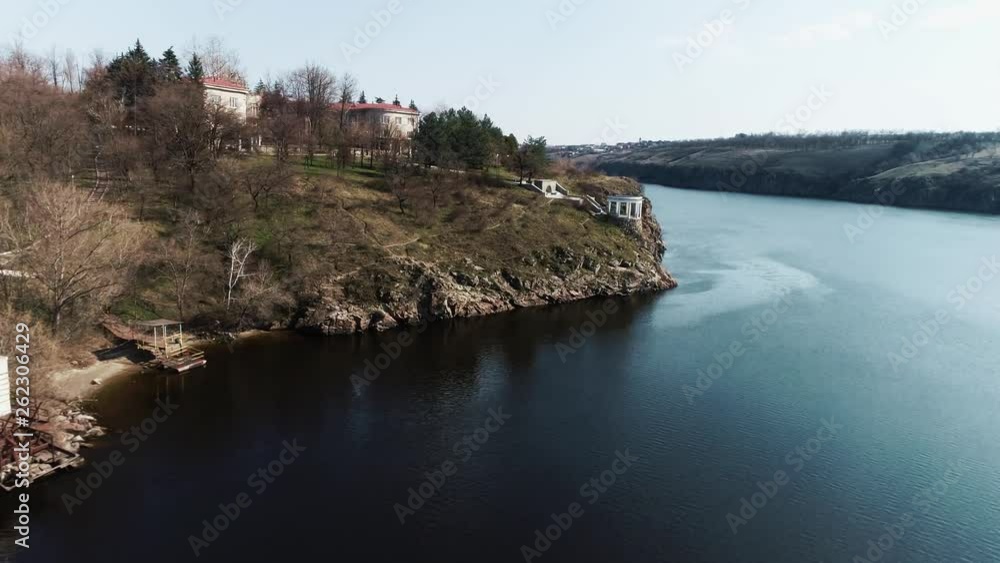 river and gazebo on the hill river and gazebo on the hill