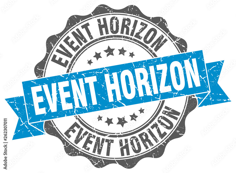 Obraz premium event horizon stamp. sign. seal