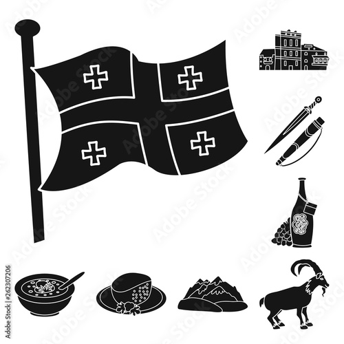 Vector design of heritage and originality icon. Set of heritage and traditions stock symbol for web.