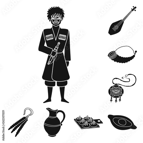 Vector design of heritage and originality sign. Collection of heritage and traditions vector icon for stock.