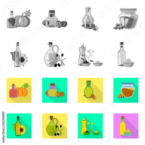 Vector illustration of healthy and vegetable icon. Collection of healthy and agriculture vector icon for stock.