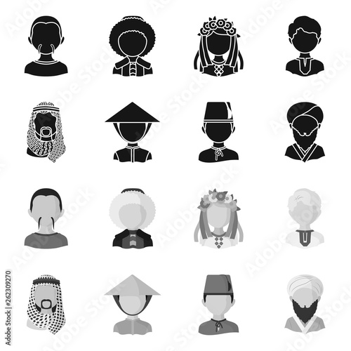 Vector design of imitator and resident icon. Collection of imitator and culture vector icon for stock.