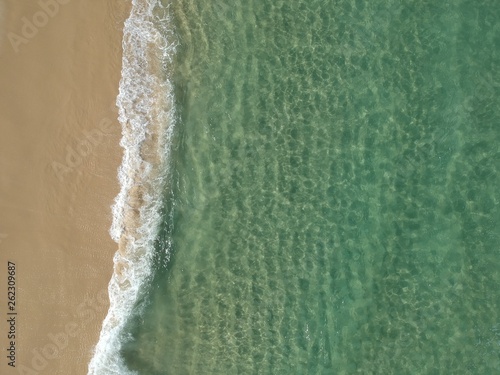 Imagem aérea de praia