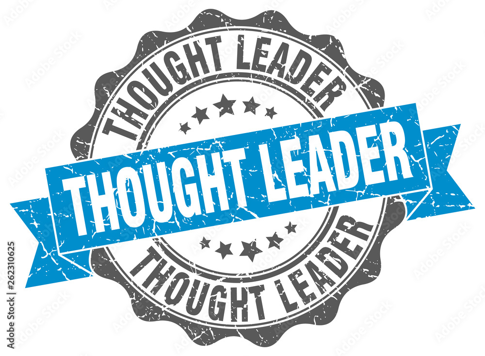 Fototapeta premium thought leader stamp. sign. seal