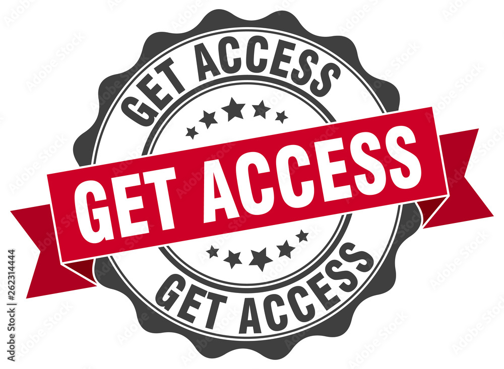 Obraz premium get access stamp. sign. seal