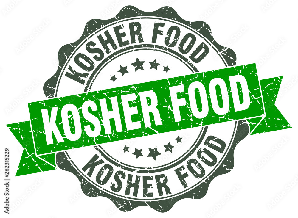 kosher food stamp. sign. seal kosher food stamp. sign. seal