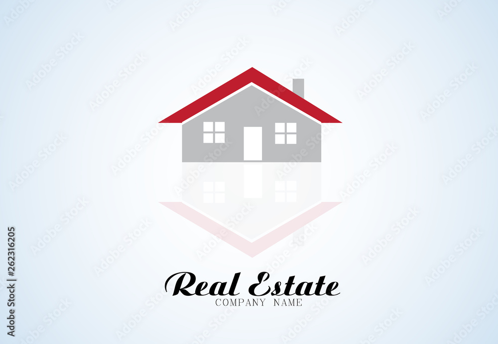 Logo real estate house vector design template