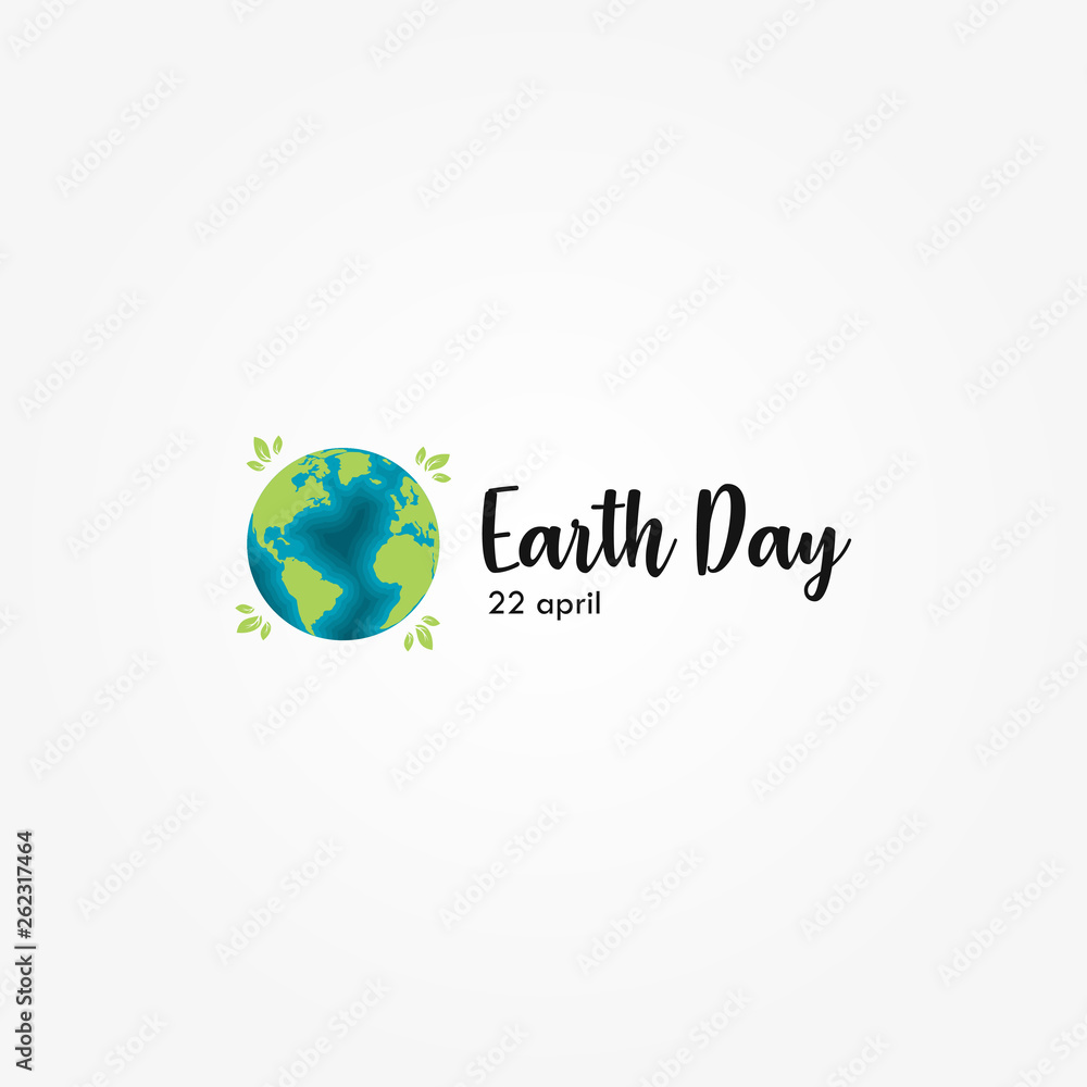 Earth Day Vector Design Template