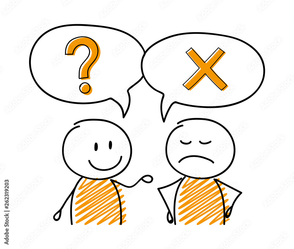 Cartoon people with speech bubbles and business icons. Vector Cartoon people with speech bubbles and business icons. Vector