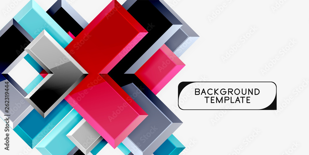 Glossy arrows geometric background Glossy arrows geometric background