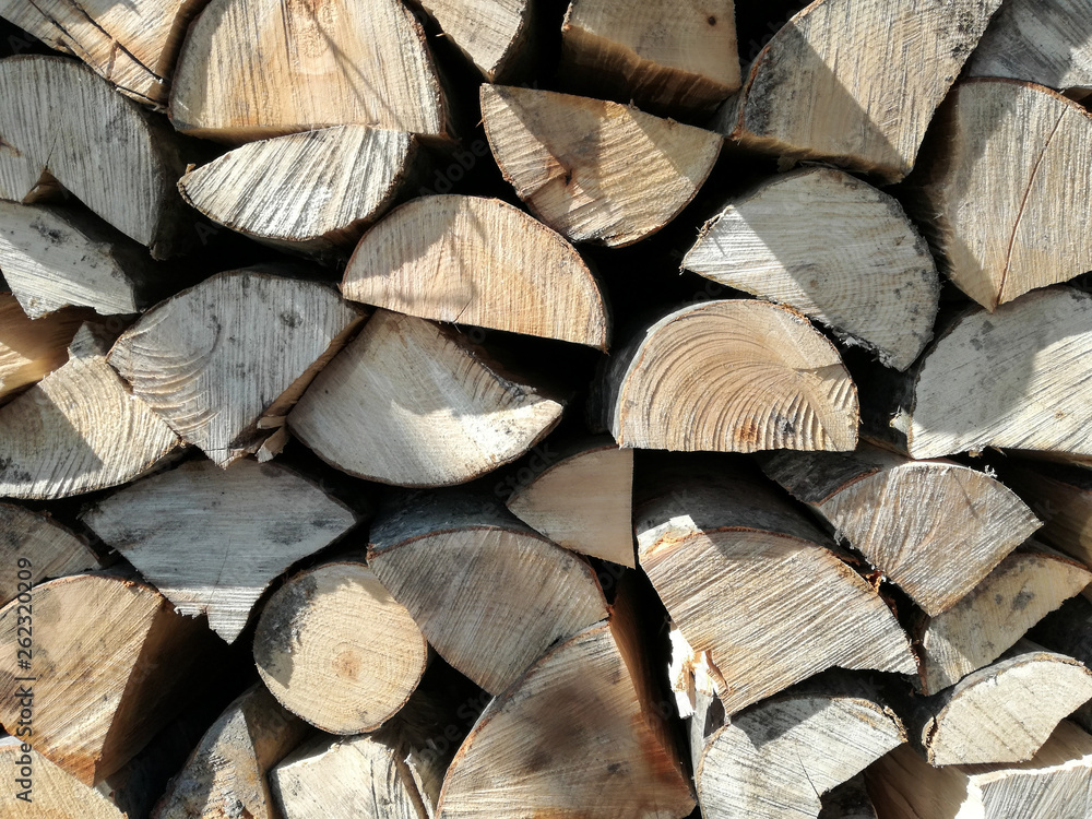 Fototapeta premium Stacks of firewood