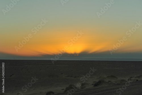 Sahara Desert. Landscape of the Tunisian desert. © Oleksandr Umanskyi