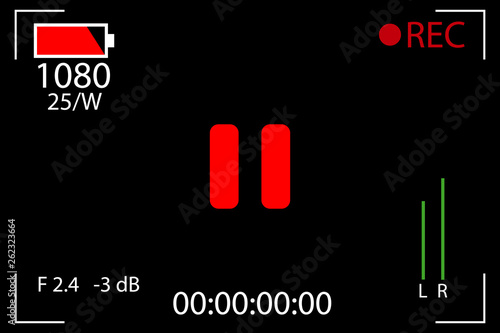 Cinema camera icon, flat design best vector icon.
